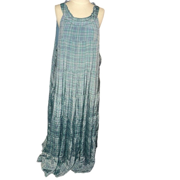 Torrid plaid Maxi Lindsay Hi-Low Tiered Dress 4X 26 long dress sun dress - Picture 2 of 5